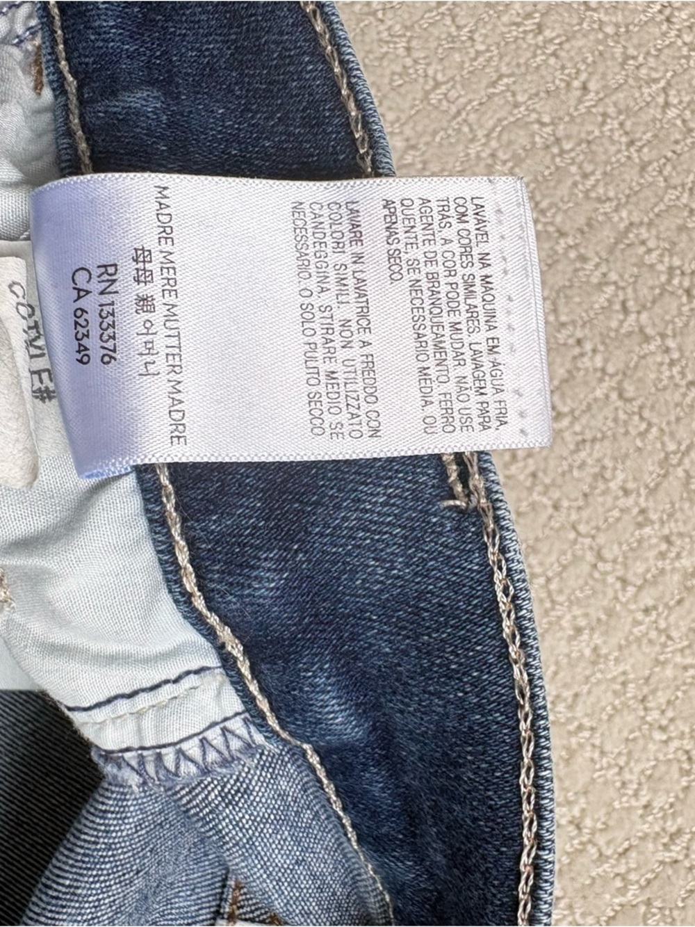 MOTHER The Hustler Ankle Fray Jeans Size 28  Raw Hem Crop Denim - Picture 5 of 9
